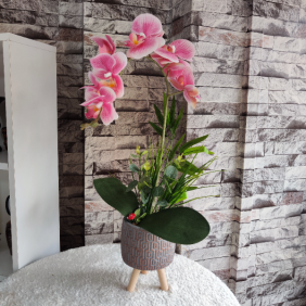  Erzincan Çiçek Yapay Tek Dal Pembe Renk Islak Orkide