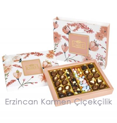  Erzincan Çiçek Flower Kutu Hediye Spesiyal Çikolata 500g