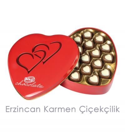  Erzincan Çiçek Teneke Kalp Kutu 240gr