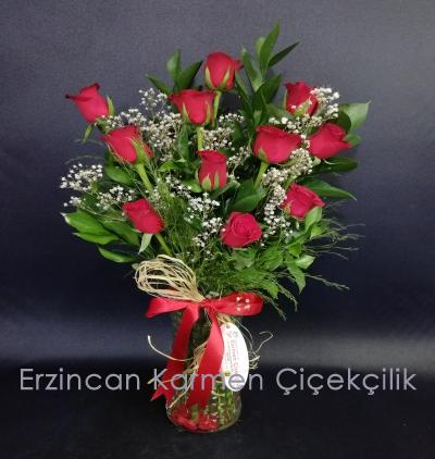  Erzincan Çiçek Siparişi 11 li kırmızı gül