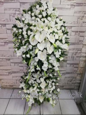  Erzincan Çiçek Siparişi - Ferforje Aranjman Çift Katlı 