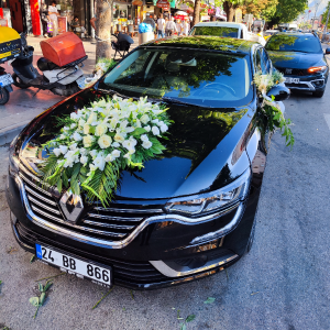  Erzincan Çiçek - Çiçekli Vip Gelin Arabası Süslemesi -8