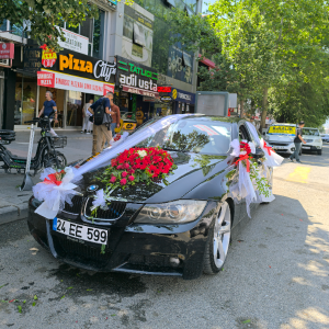  Erzincan Çiçek - Çiçekli VIP Gelin Arabası Süslemesi -2