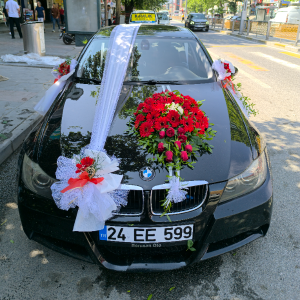  Erzincan Çiçek - Çiçekli VIP Gelin Arabası Süslemesi -2