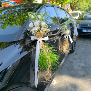  Erzincan Çiçek - Çiçekli Vip Gelin Arabası Süslemesi -9