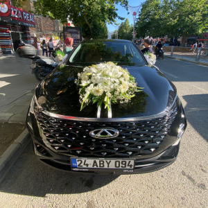  Erzincan Çiçek - Çiçekli Vip Gelin Arabası Süslemesi -4